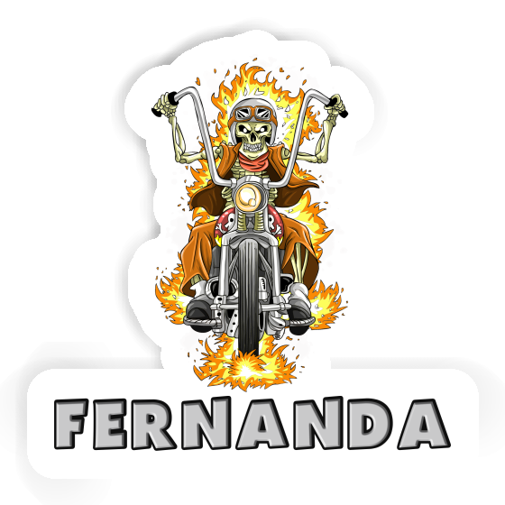 Sticker Fernanda Motorbike Rider Image