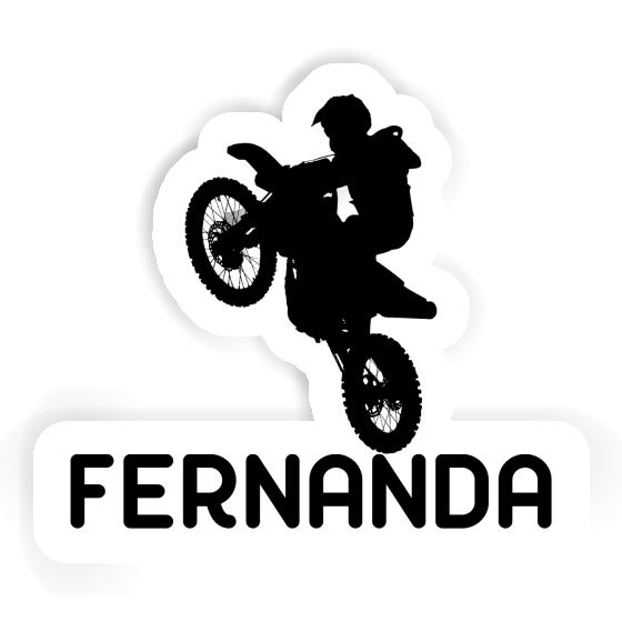 Sticker Fernanda Motocross Rider Laptop Image