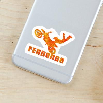 Sticker Fernanda Motocross Rider Laptop Image