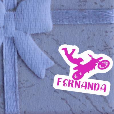 Motocross Rider Sticker Fernanda Notebook Image