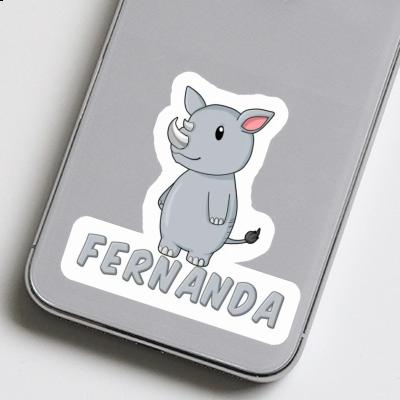 Sticker Rhino Fernanda Laptop Image