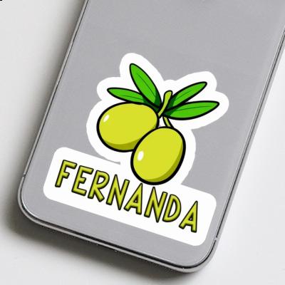 Olive Autocollant Fernanda Laptop Image