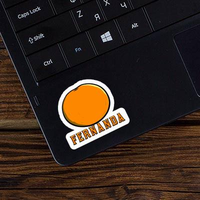 Fernanda Sticker Orange Laptop Image