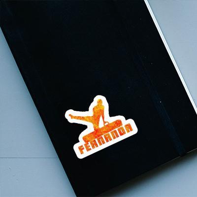 Sticker Gymnast Fernanda Laptop Image