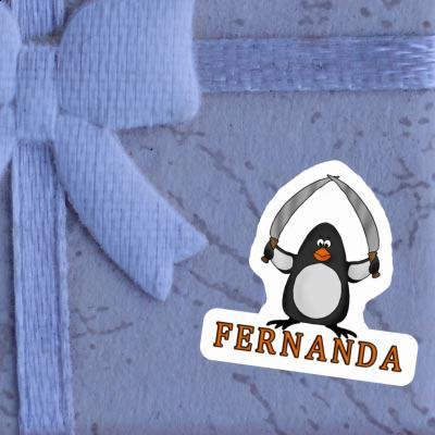 Fighting Penguin Sticker Fernanda Laptop Image