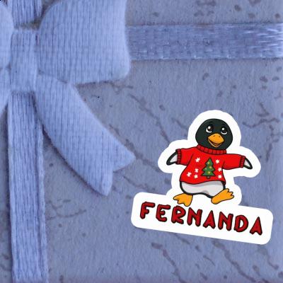 Christmas Penguin Sticker Fernanda Image