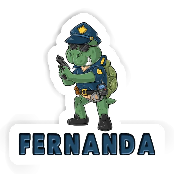 Fernanda Sticker Officer Laptop Image