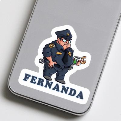 Fernanda Aufkleber Polizist Laptop Image