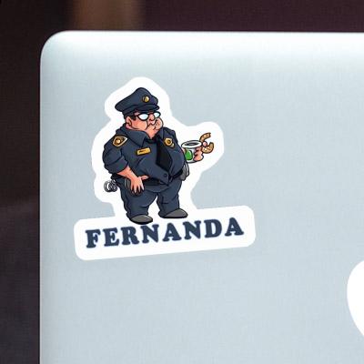 Sticker Fernanda Police Officer Notebook Image