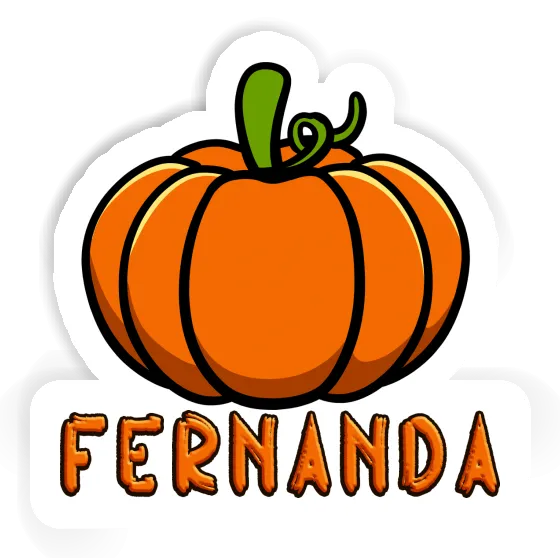 Fernanda Sticker Pumpkin Notebook Image