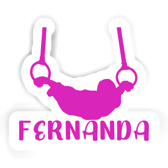 Sticker Ring gymnast Fernanda Notebook Image