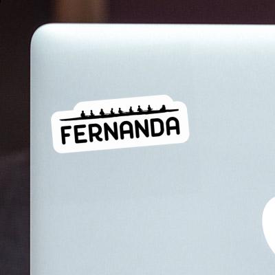 Fernanda Sticker Ruderboot Laptop Image