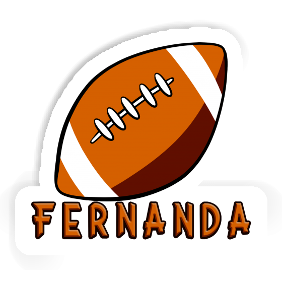 Autocollant Ballon de rugby Fernanda Laptop Image