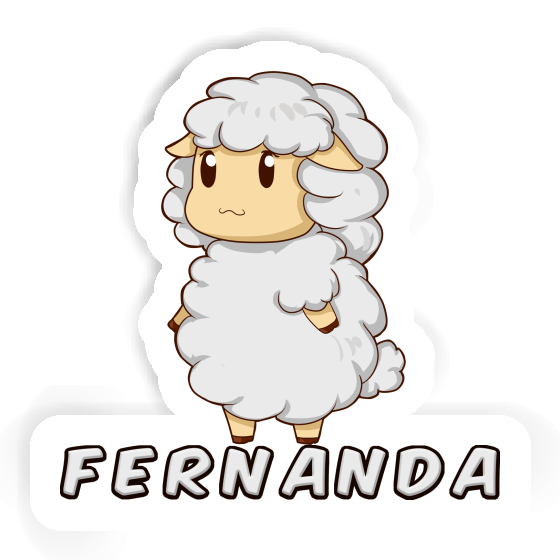 Sticker Sheep Fernanda Laptop Image