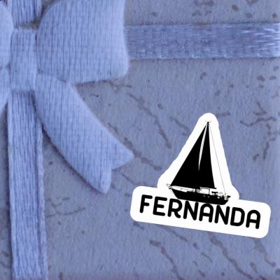 Sticker Sailboat Fernanda Laptop Image