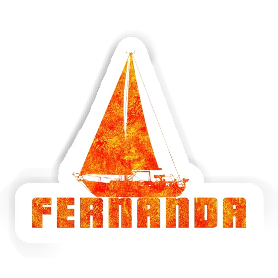 Fernanda Sticker Segelboot Notebook Image