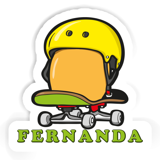 Sticker Fernanda Skateboard Egg Notebook Image