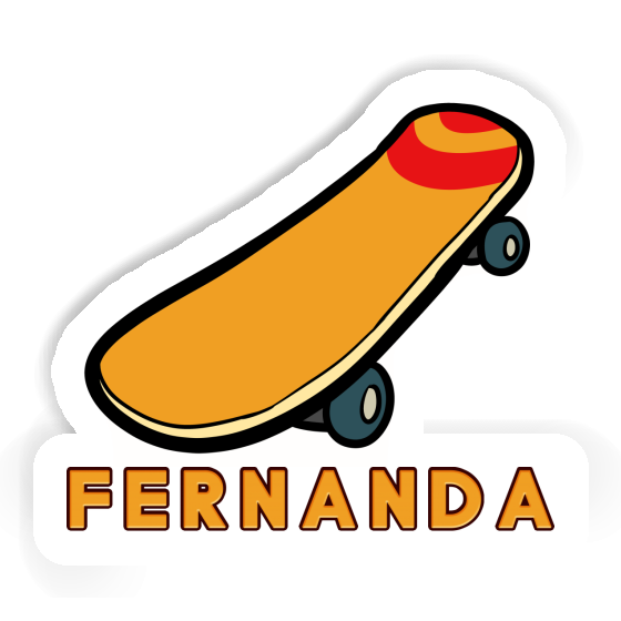 Autocollant Fernanda Skateboard Laptop Image