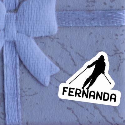 Sticker Fernanda Skier Laptop Image