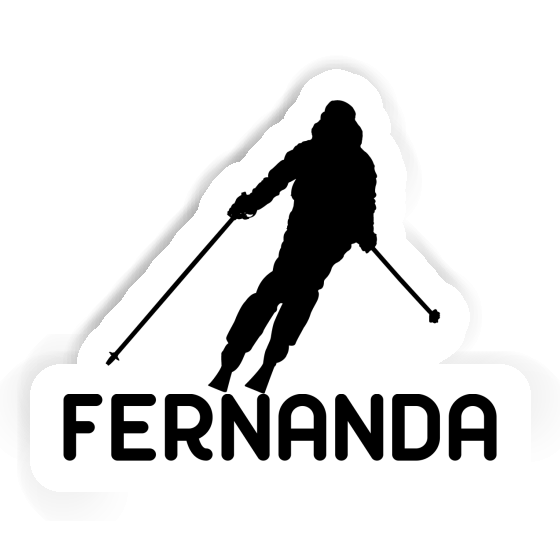 Sticker Fernanda Skier Notebook Image