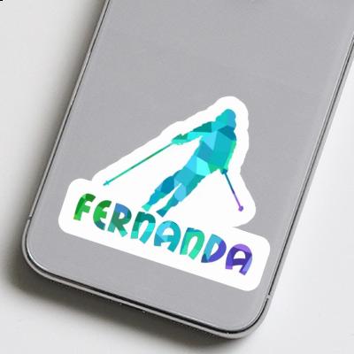 Sticker Skier Fernanda Laptop Image