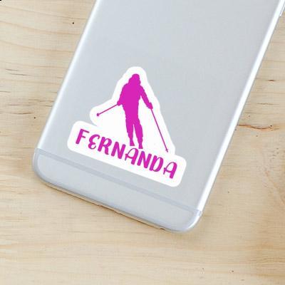 Sticker Fernanda Skier Notebook Image