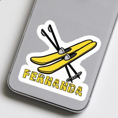 Autocollant Fernanda Ski Notebook Image