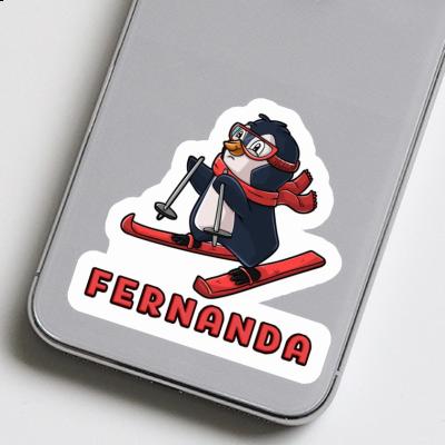 Fernanda Sticker Skier Laptop Image