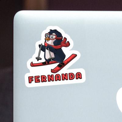 Fernanda Sticker Skier Notebook Image