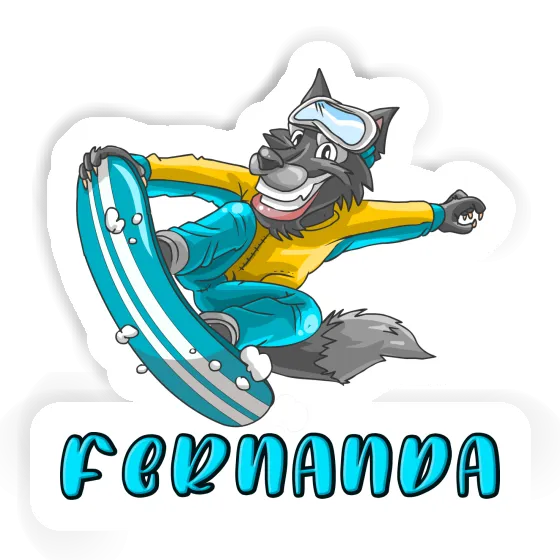 Sticker Fernanda Snowboarder Image