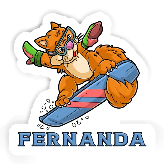 Sticker Snowboarder Fernanda Gift package Image