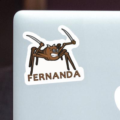 Sticker Fernanda Fighting Spider Notebook Image