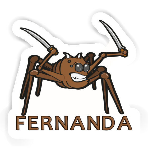 Sticker Fernanda Fighting Spider Image