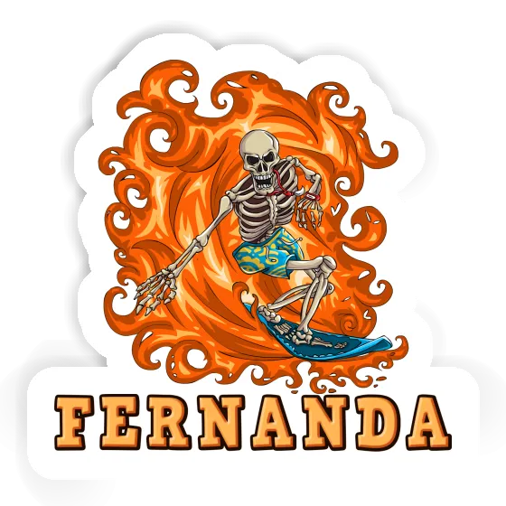 Sticker Fernanda Surfer Image