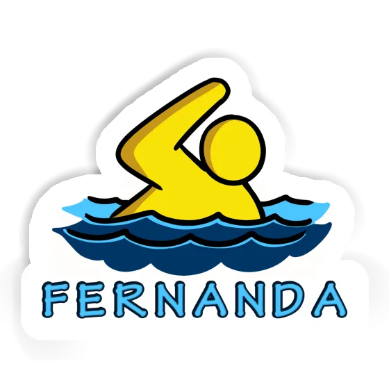 Sticker Fernanda Swimmer Notebook Image