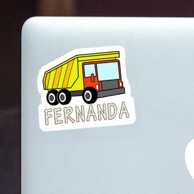 Dump Truck Sticker Fernanda Notebook Image