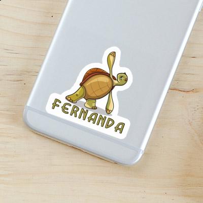 Fernanda Sticker Yoga Turtle Laptop Image