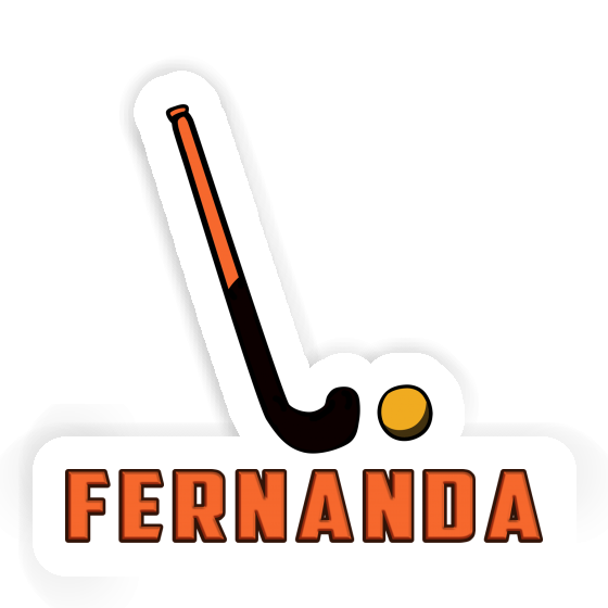 Fernanda Sticker Floorball Stick Laptop Image