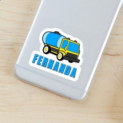 Water Truck Sticker Fernanda Laptop Image