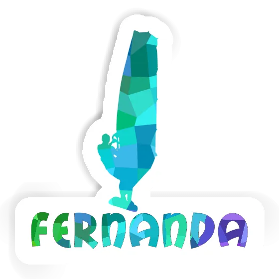 Windsurfer Sticker Fernanda Notebook Image