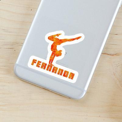 Sticker Yoga Woman Fernanda Laptop Image