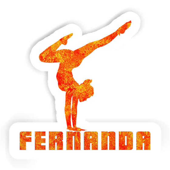 Sticker Yoga Woman Fernanda Gift package Image