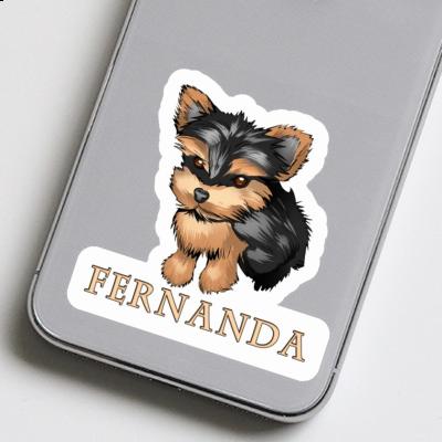 Sticker Yorkshire Terrier Fernanda Laptop Image