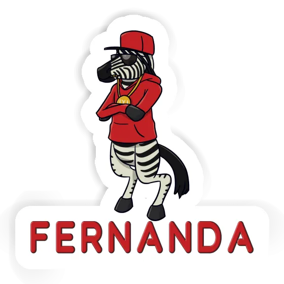 Zebra Sticker Fernanda Laptop Image