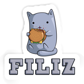 Hamburger Cat Sticker Filiz Image
