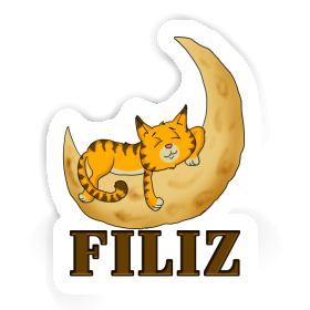Filiz Sticker Sleeping Cat Image