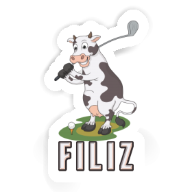 Sticker Filiz Golf Cow Image