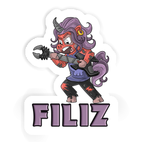 Filiz Sticker Rockendes Einhorn Image