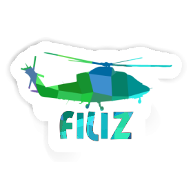 Sticker Helicopter Filiz Image