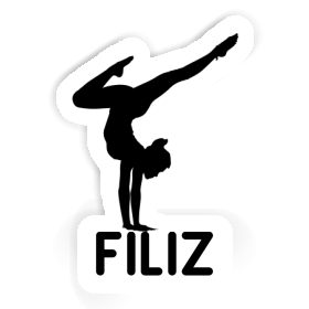 Sticker Yoga Woman Filiz Image